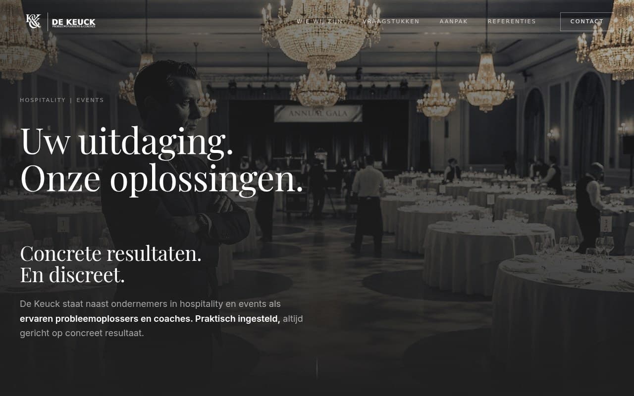 Homepage of De Keuck