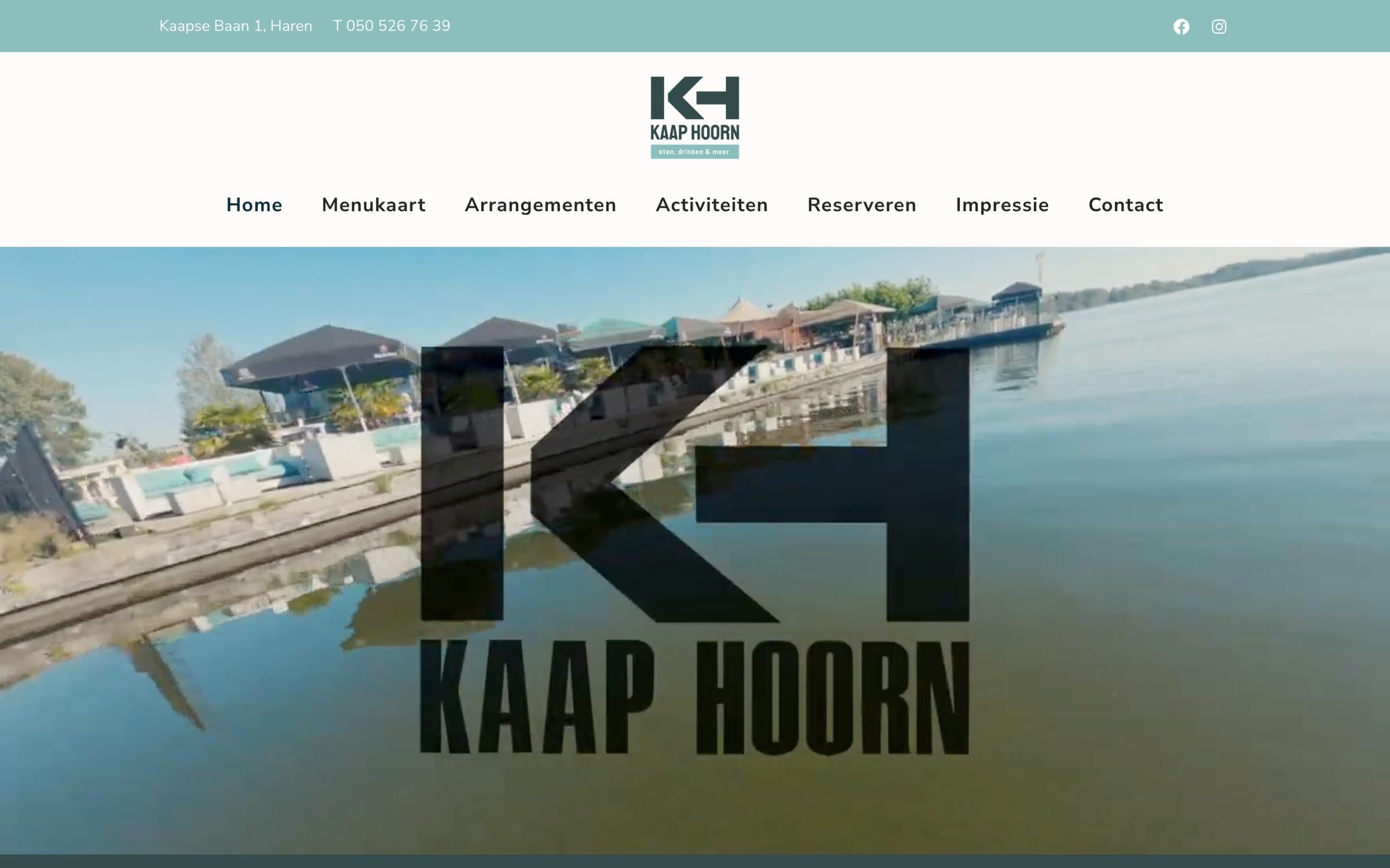 Homepage of Kaap Hoorn