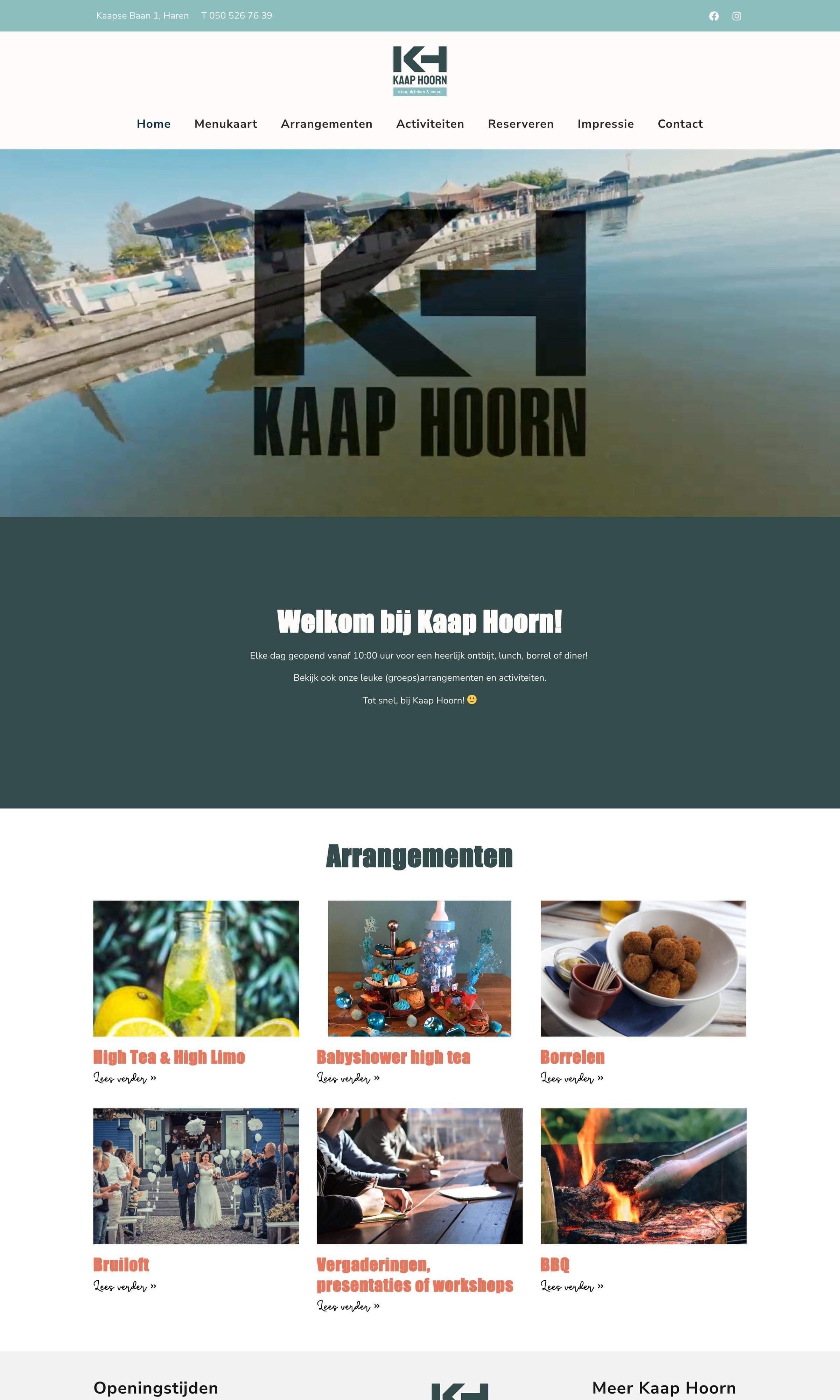 The first screens of Kaap Hoorn, scrolled