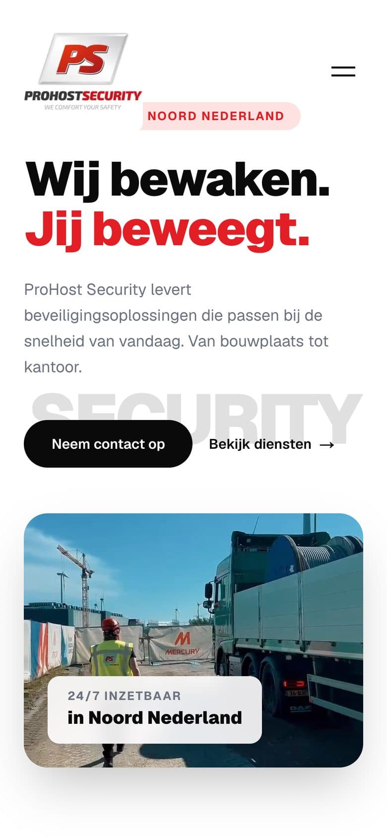 ProHost Security on a phone