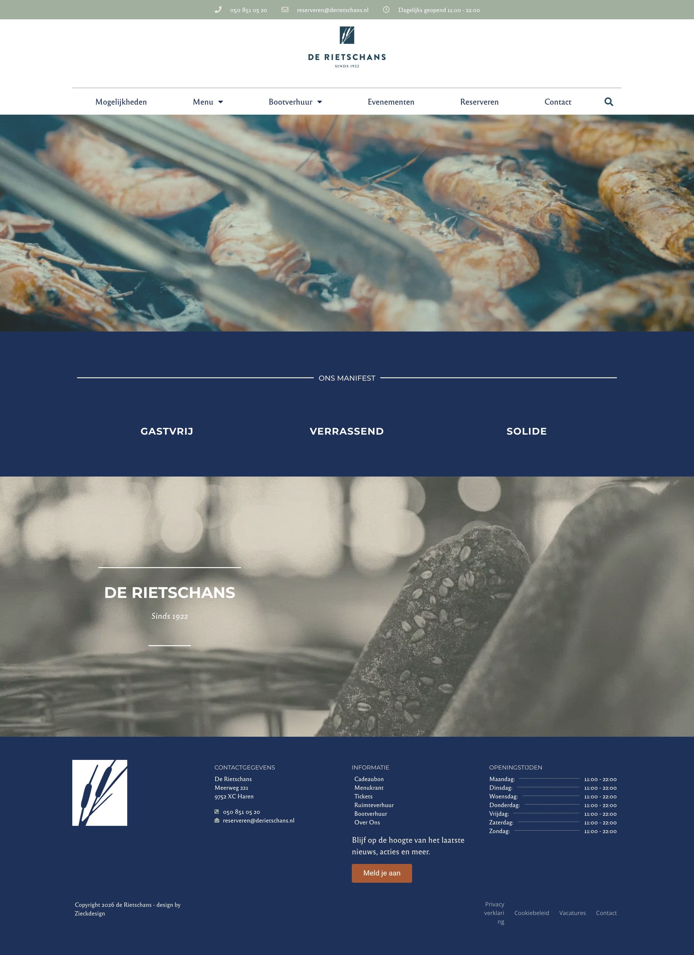 The first screens of De Rietschans, scrolled